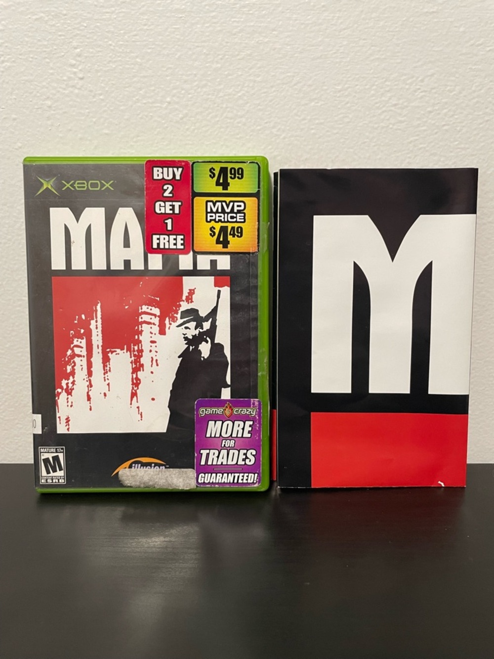 Mafia Xbox Original Video Game w/ Map Microsoft Retro 2003
